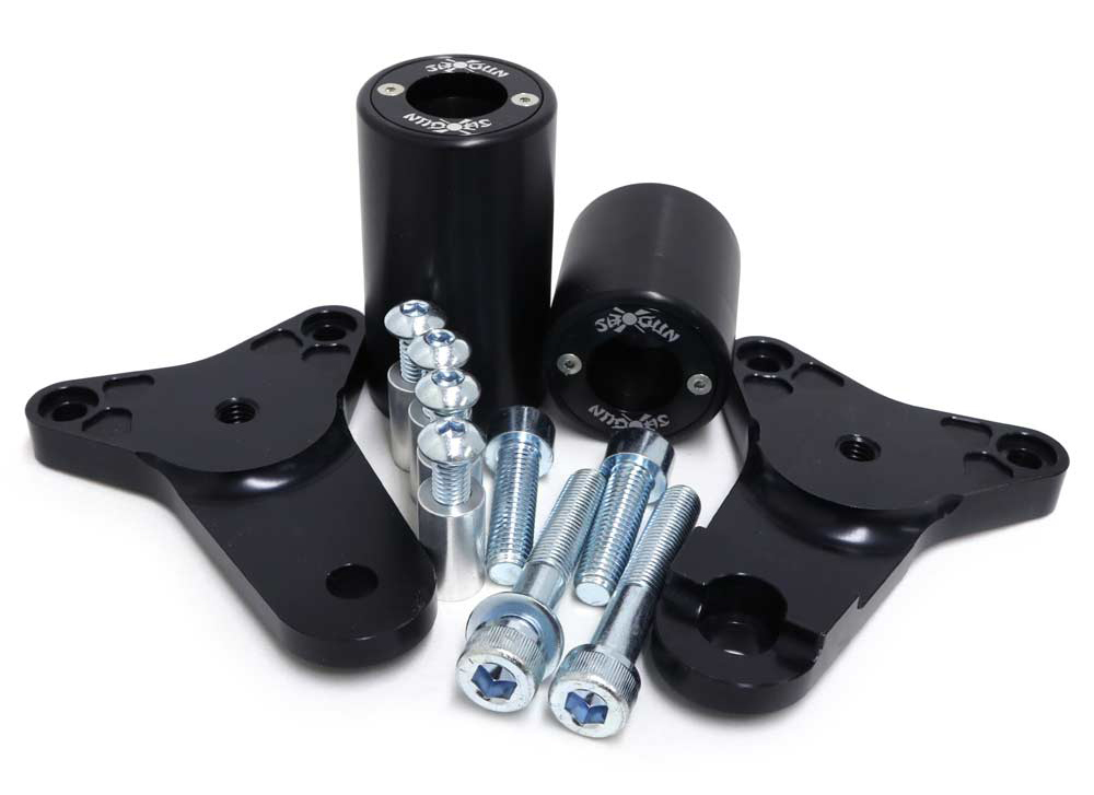 Black PA2 Frame Sliders No Cut - For 11-23 Suzuki GSXR600 & GSXR750 - Click Image to Close