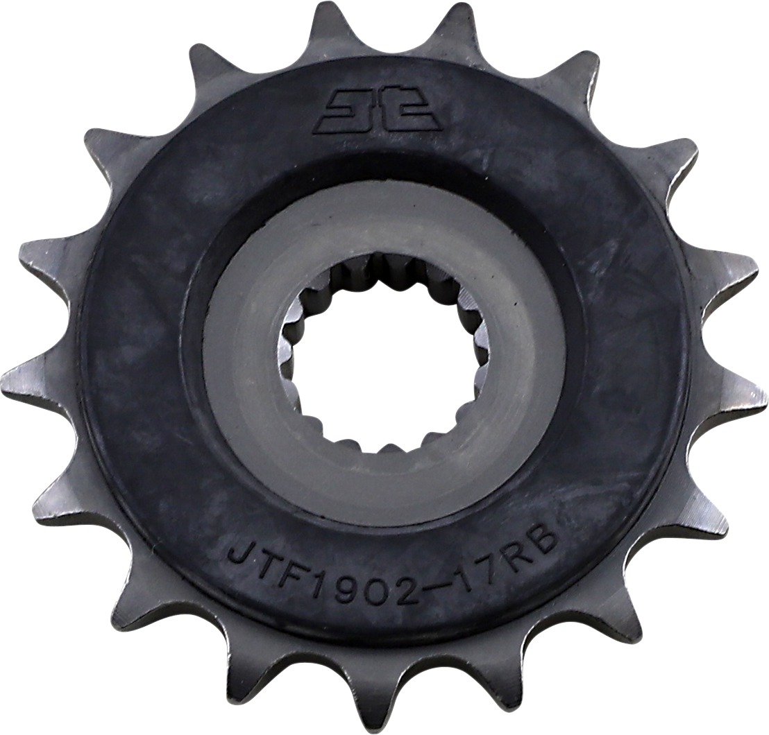 Front Steel Countershaft Sprocket w/ Rubber Damper - 17 Tooth 520 - Click Image to Close