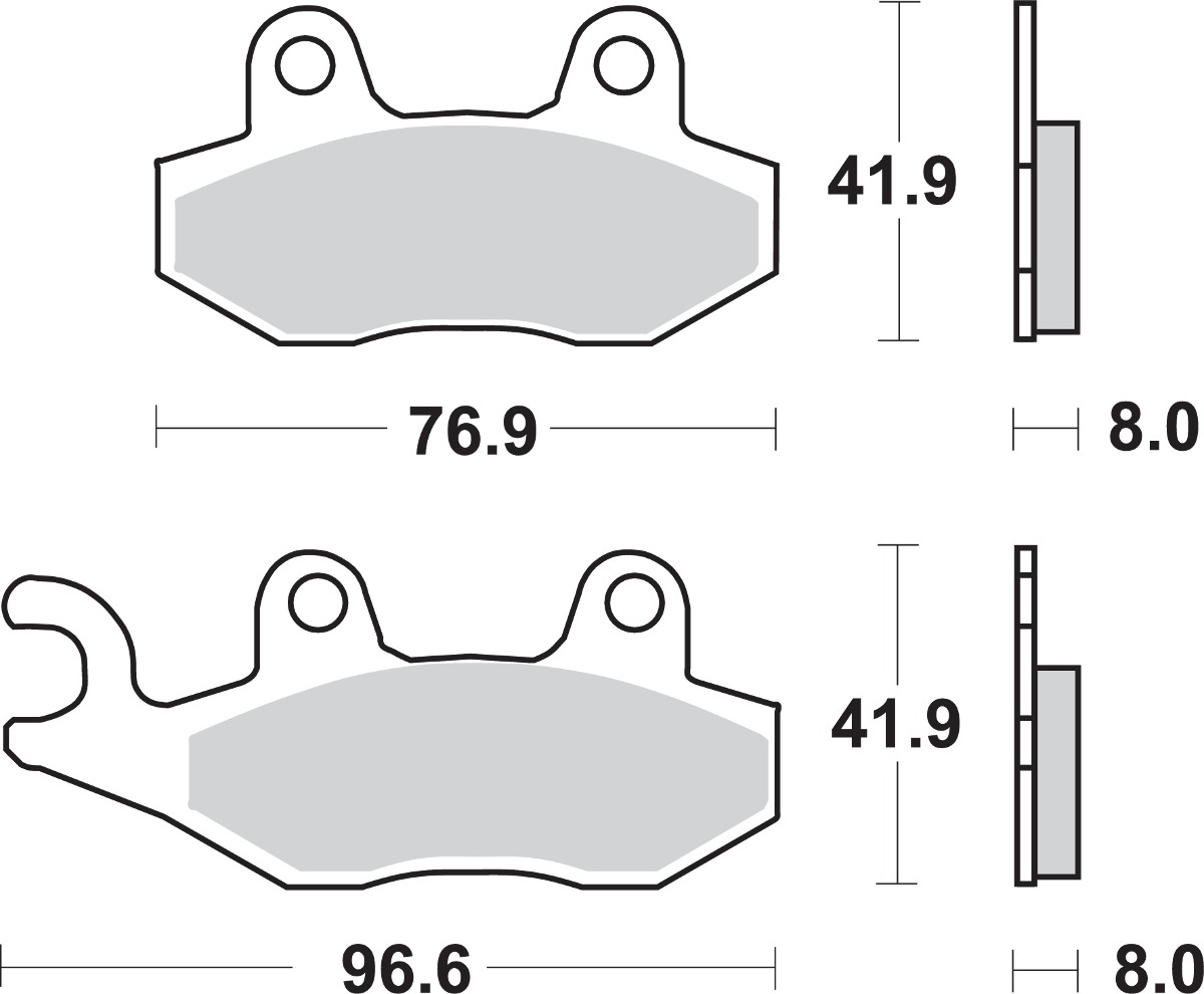 Sintered Brake Pads - 611Si Race Brake Pads Sbs - Click Image to Close