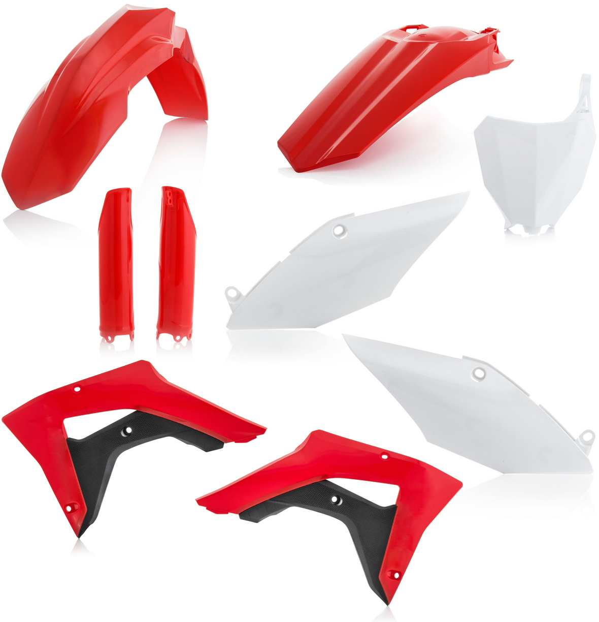 Full Plastic Kit - Red/White/Black Original 2017 - For 17-18 Honda CRF450RX - Click Image to Close