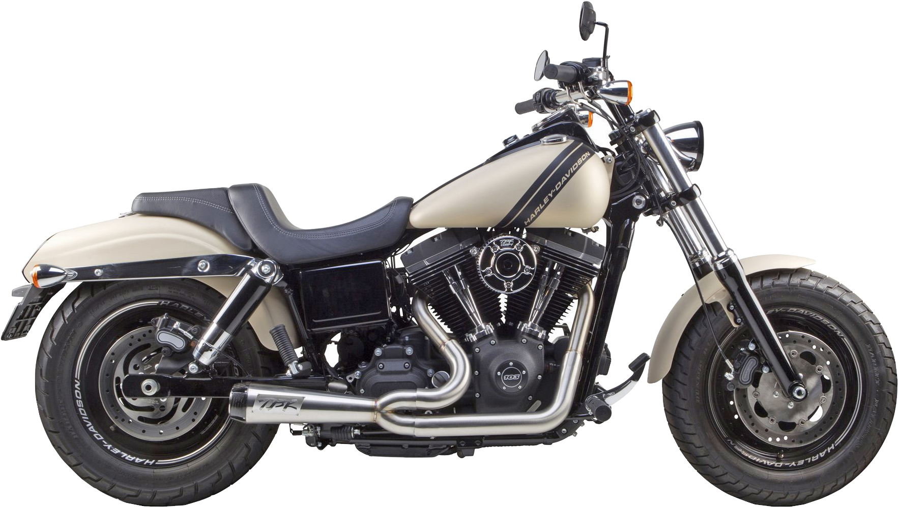 Comp-S 2-1 Brushed Full Exhaust - For 06-17 HD Dyna FLD FXD - Click Image to Close