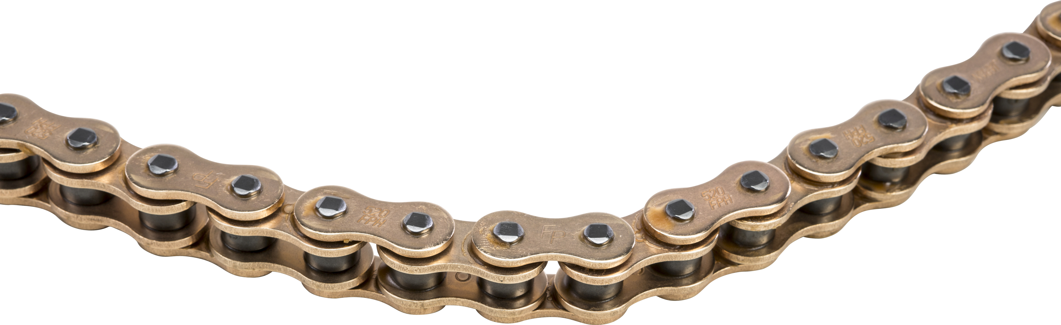 Heavy Duty Roller Chain 520 Pitch X 114 Links Gold - Click Image to Close