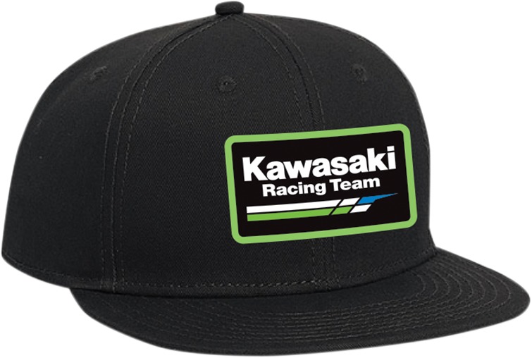 Youth Kawasaki Racing Snapback Hat - Kawasaki Racing Hat Blk Yth - Click Image to Close