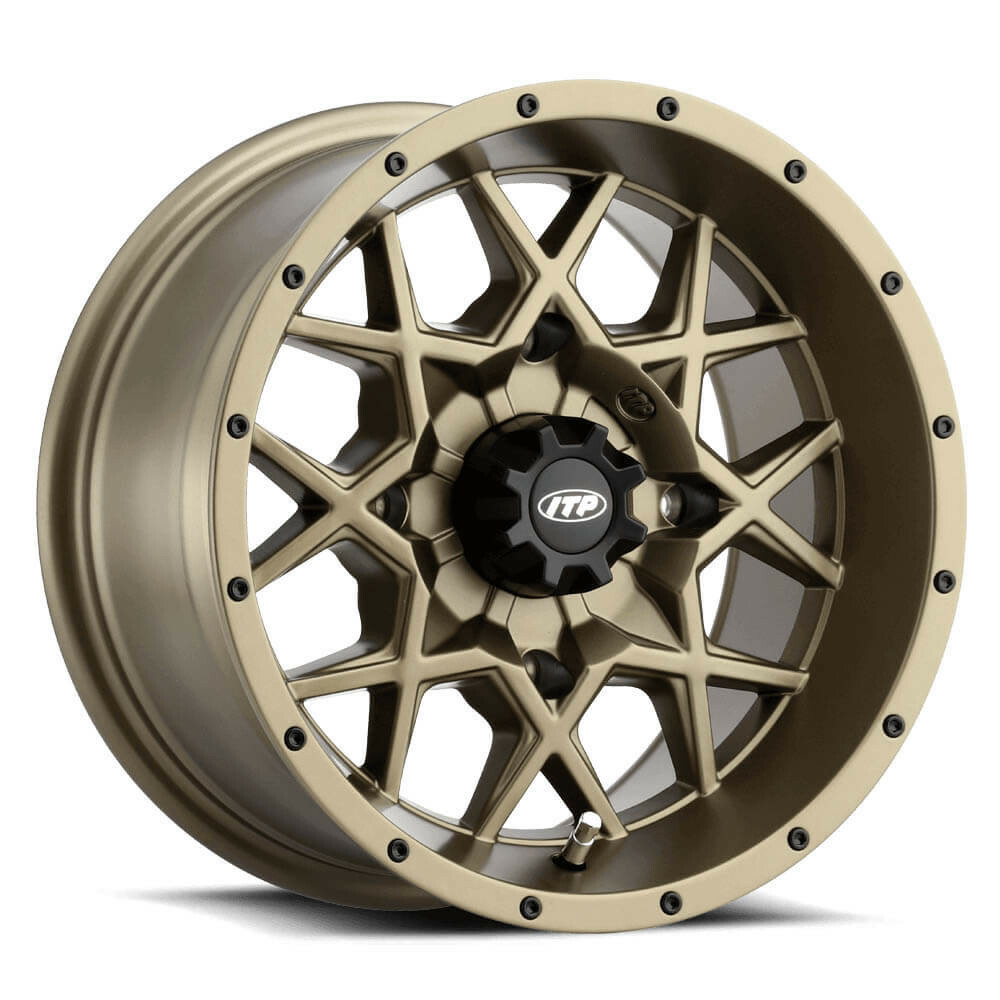 Hurricane Alloy Aluminum Wheels - Hurricane 14X7 5+2 4/110 Brnz - Click Image to Close