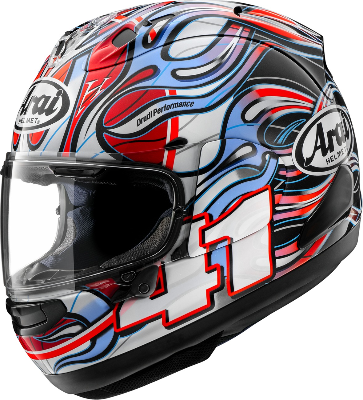 Arai Corsair-X Haga Helmet XL Red/White/Black/Blue - Full-face helmet with VAS Shield Mechanism - Click Image to Close