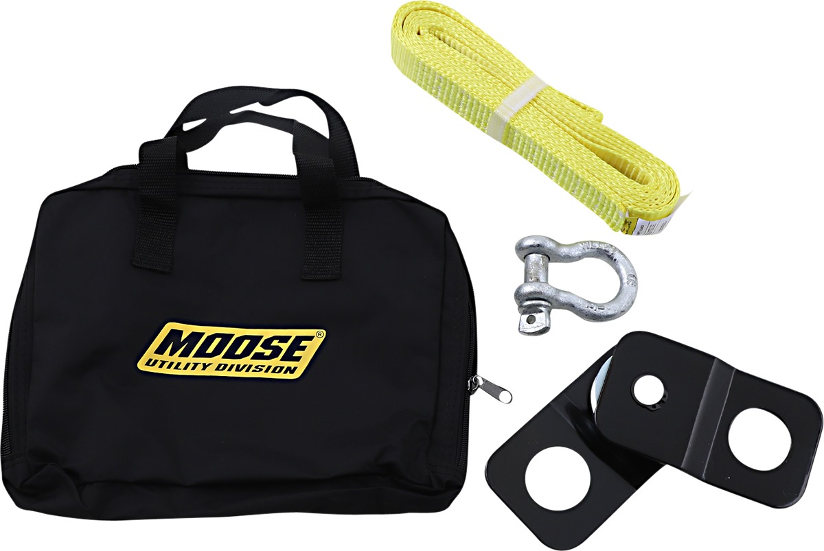 Winch Accessory Kit - Snatch Block, Shackle, & Tree Trunk Protector - Click Image to Close