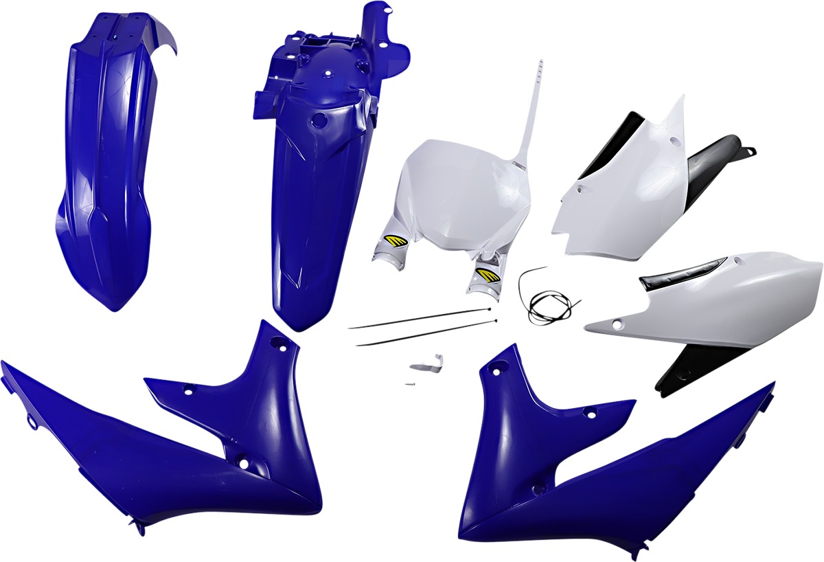 Replica Body Work Kit w/ Stadium Plate - Original Blue & White - For 18-22 YZ450F, 19-23 YZ450FX & YZ250F, 19-23 YZ250F - Click Image to Close