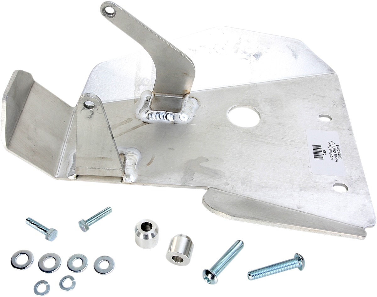 Aluminum Skid Plate - For 13-18 Honda CRF110F - Click Image to Close