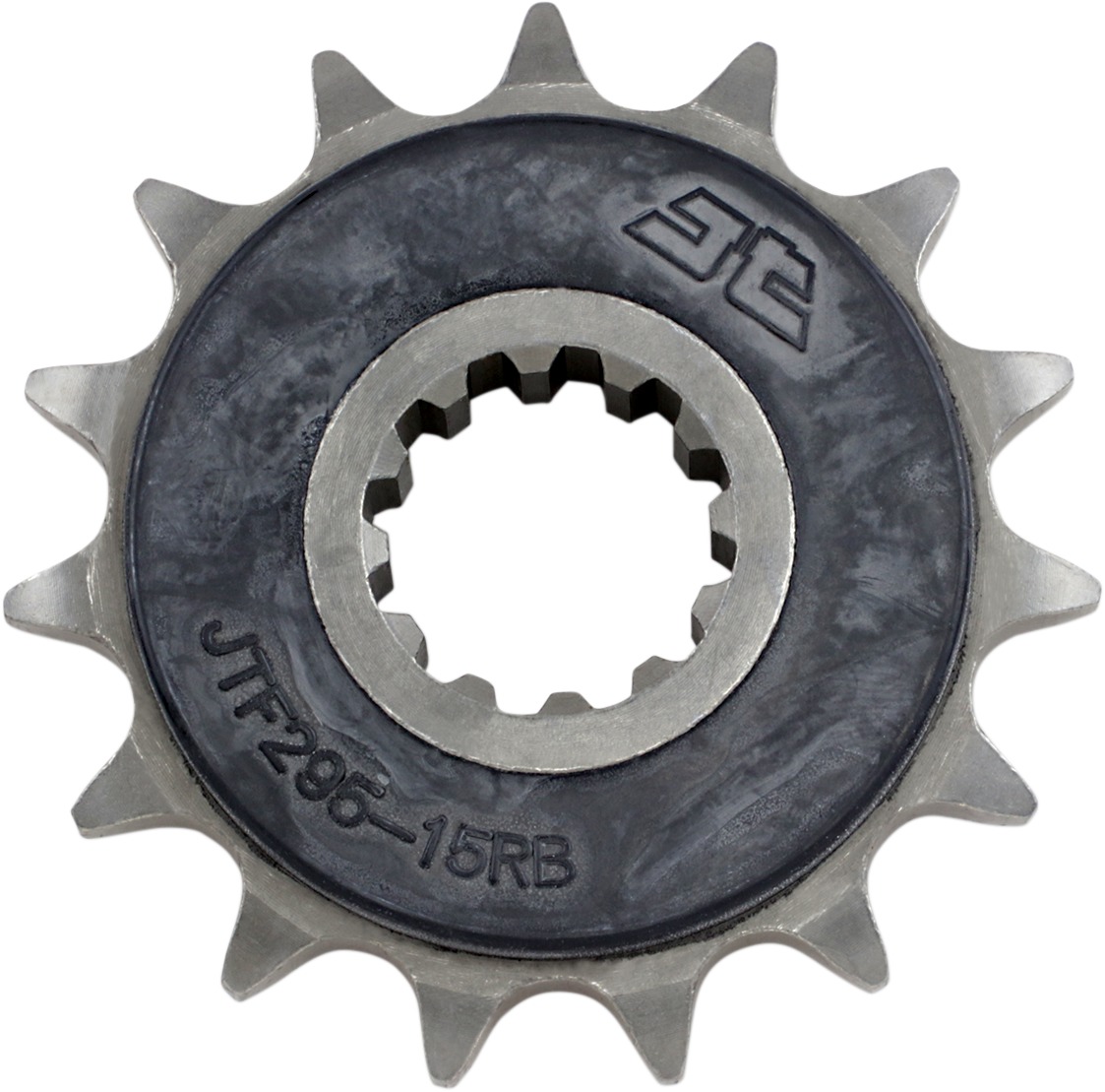 Front Steel Countershaft Sprocket w/ Rubber Damper - 15 Tooth 525 - Click Image to Close