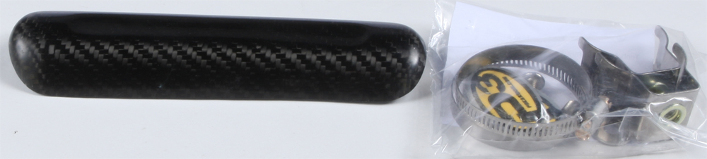 Exhaust Heat Shield Carbon Fiber 7" Universal Fit - Click Image to Close