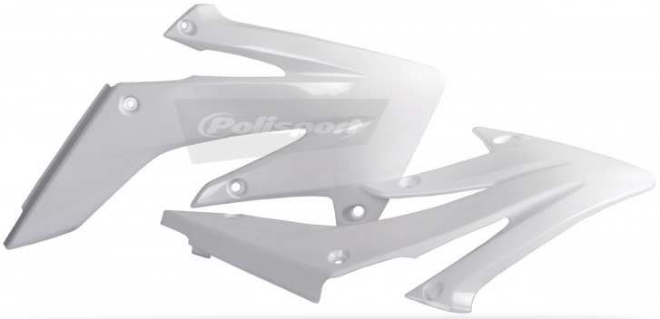 Radiator Shrouds - White - For 04-09 Honda CRF250R - Click Image to Close