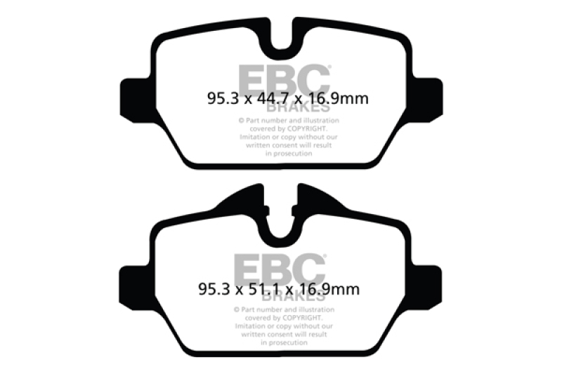 Redstuff Rear Brake Pads - For 10+ Mini Countryman 1.6 Cooper - Click Image to Close