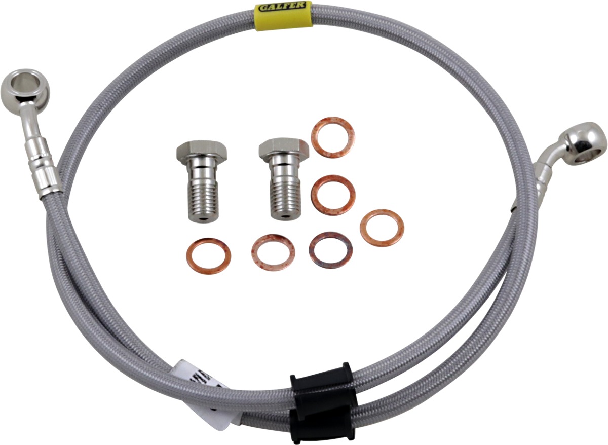 Stainless Steel Front Brake Line Kit - For 17-23 Z125 PRO (Non-ABS) - Click Image to Close