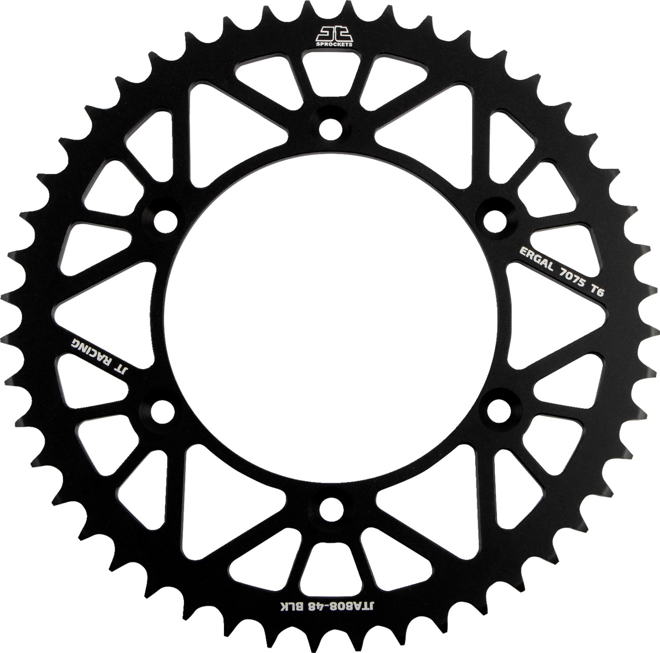 Black Aluminum Rear Sprocket - 48 Teeth 520 Pitch - Click Image to Close