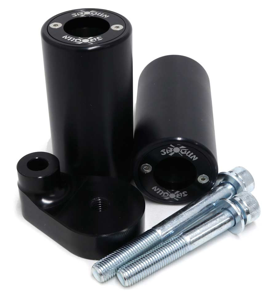 Black PA2 Frame Sliders No Cut - For 08-16 Yamaha R6 - Click Image to Close