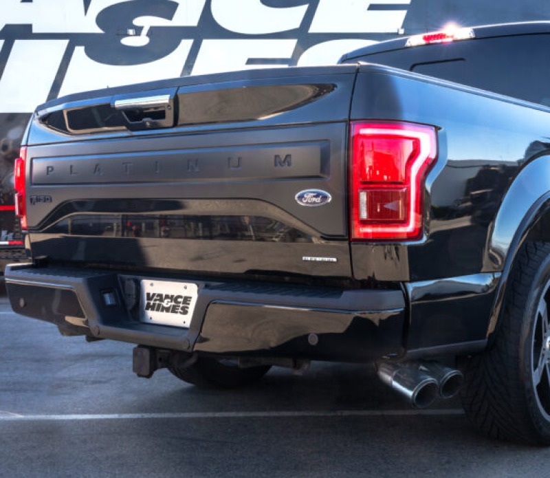 Vance & Hines Ford 2015-2020 F150 Twin Slash Catback Exhaust - Click Image to Close