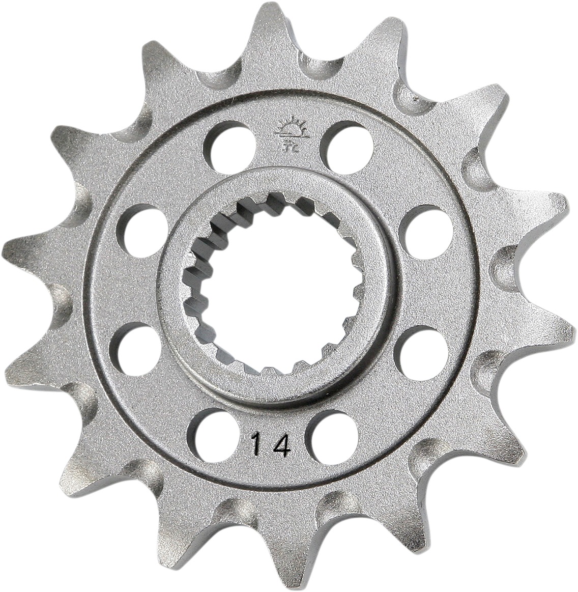 Front Steel Countershaft Sprocket - 14 Tooth - Click Image to Close