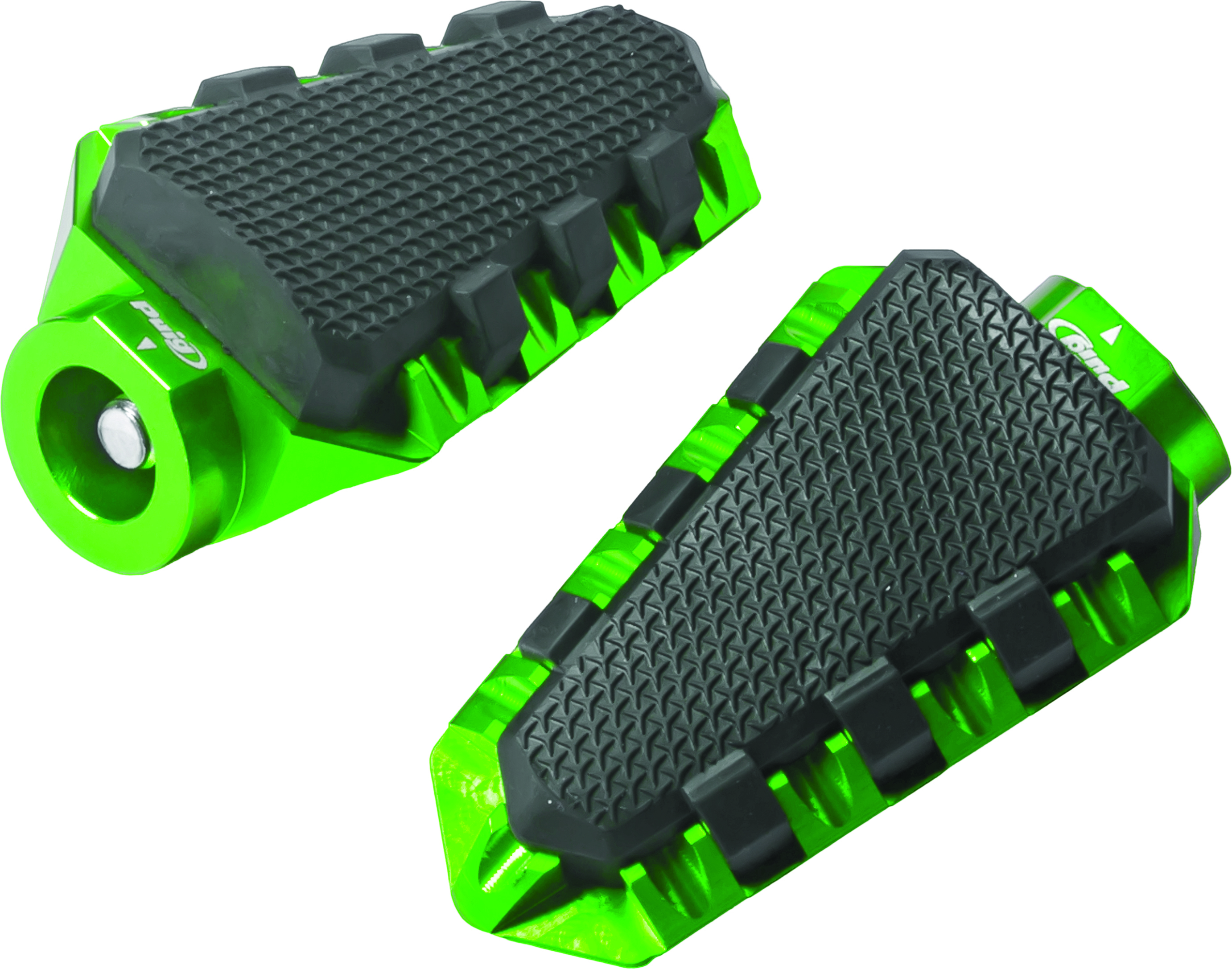 Hi-Tech OffRoad Footpegs Green - For Use w/ Puig Footpeg Adapters - Click Image to Close