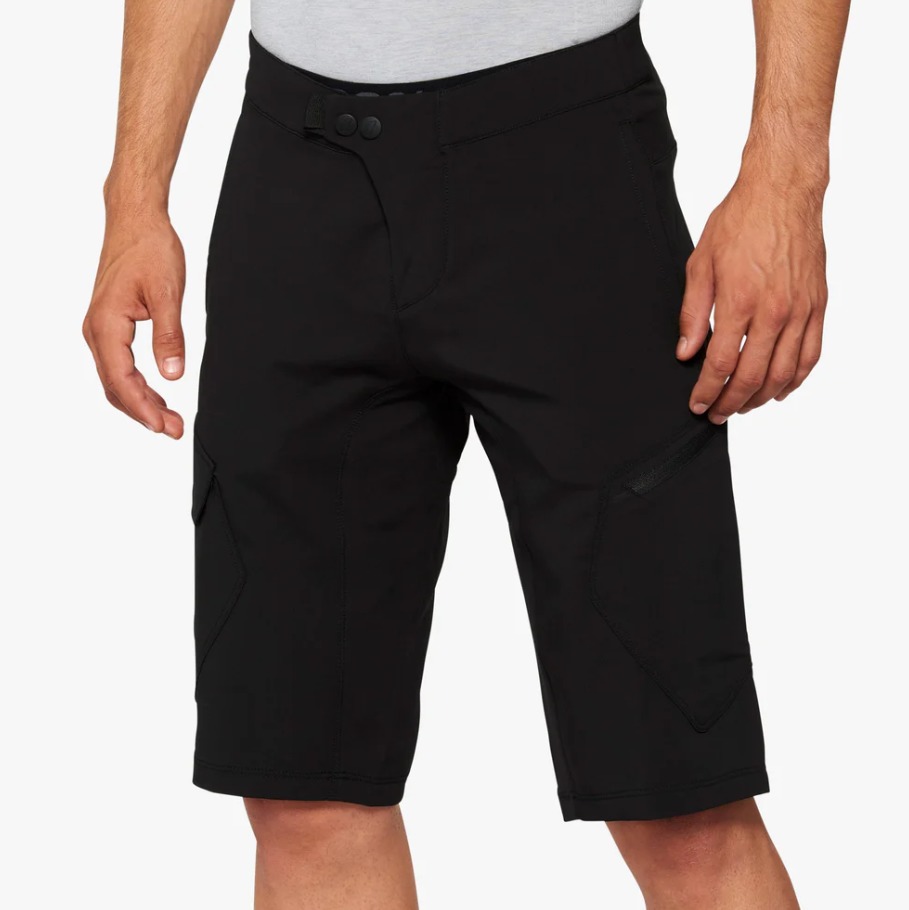 100% Ridcmp Shorts W/ Liner Blk 36 - Click Image to Close