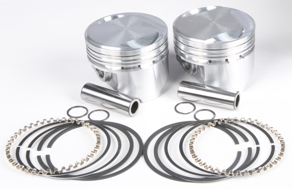 Cast Piston Kit EVO 80CI 9.6:1 +.030 - Click Image to Close