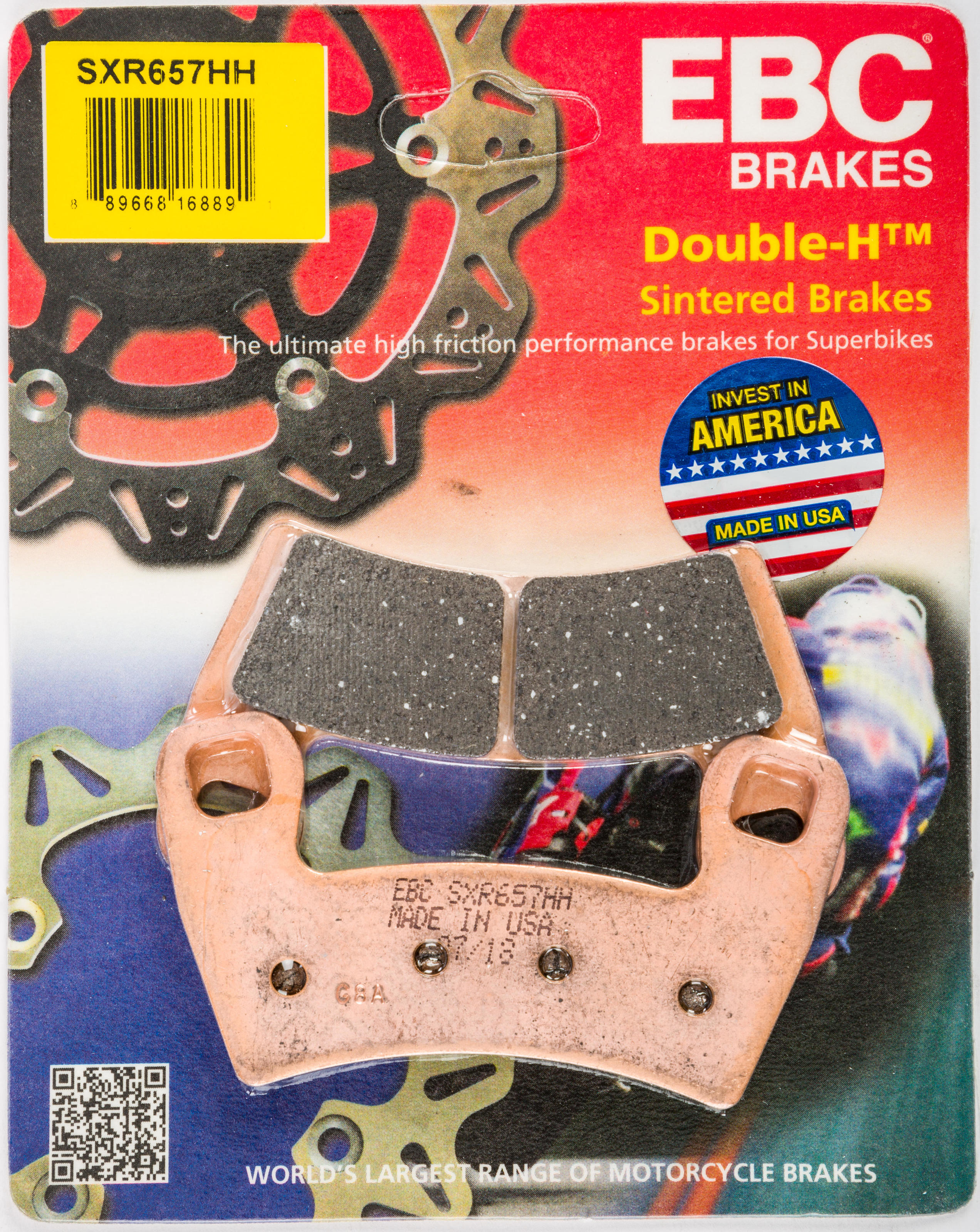 Front SXRHH Series Race Formula Sintered Brake Pads - For 50" & 60" RZR 900 - Click Image to Close