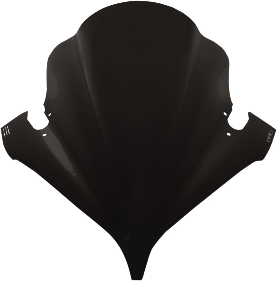 Opaque Black Racing Windscreen - For 04-08 Yamaha FZ6 - Click Image to Close