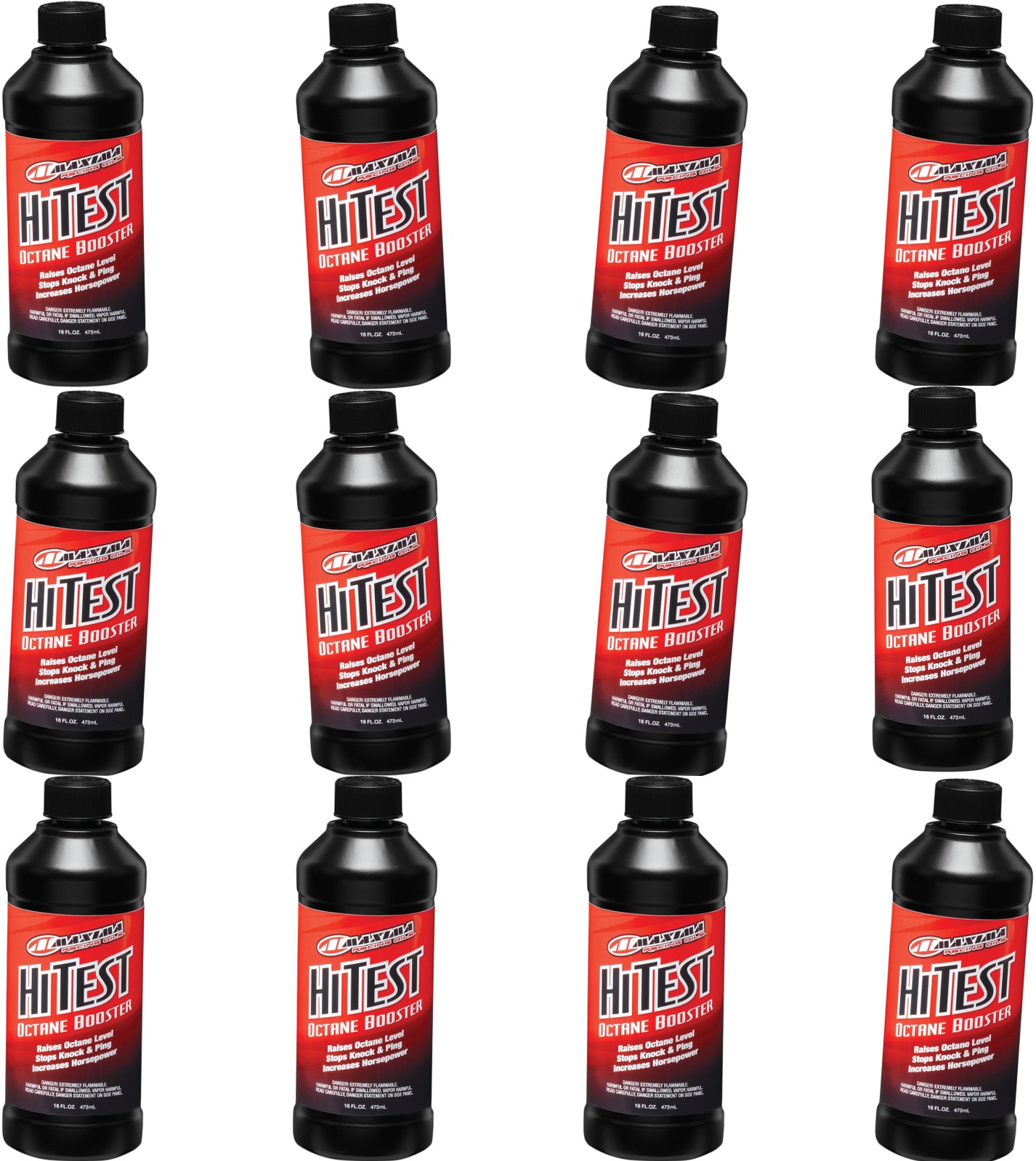 Hi-Test Octane Booster - Case of 12 - 16 Oz Bottles - Click Image to Close