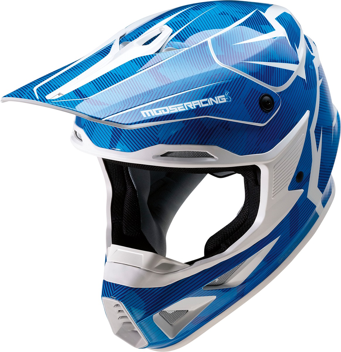 F.I. Agroid Camo Blue White MIPS Helmet SM - Click Image to Close