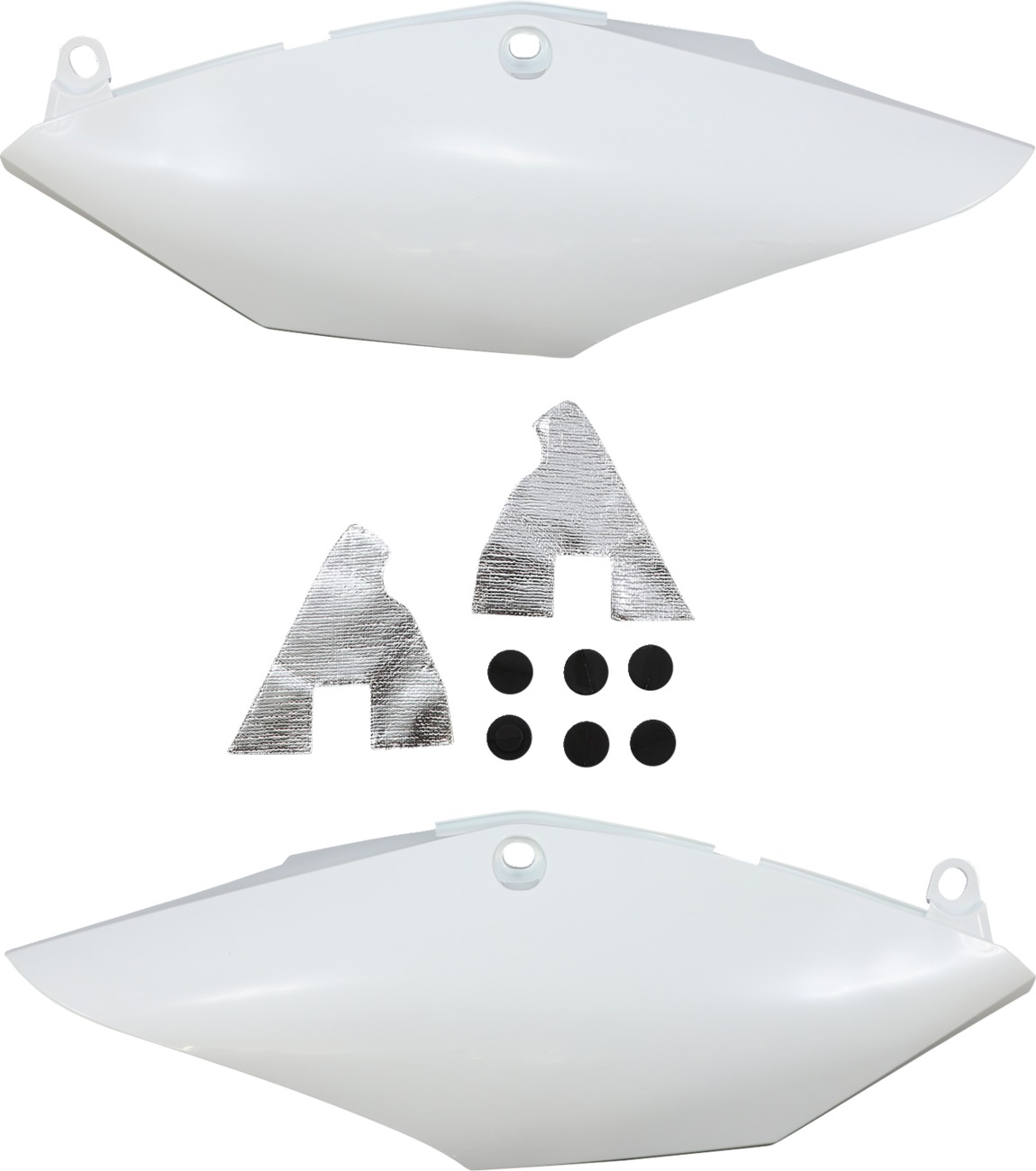 Side Number Plates for Honda - Side Panel- Crf450R17 White - Click Image to Close