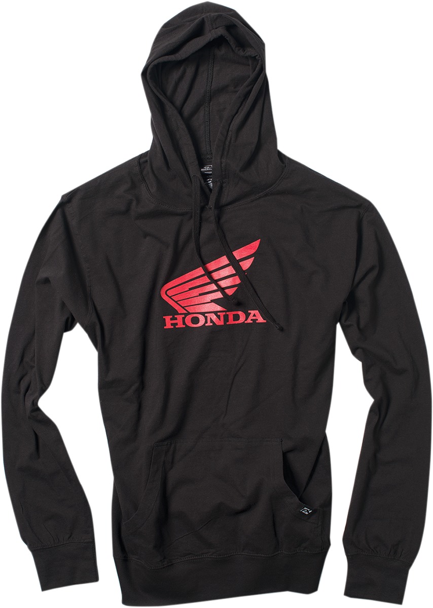 Men's Honda Wing Lightweight Hoody - Honda Wing Ltwt Hoody Blk 2Xl - Click Image to Close