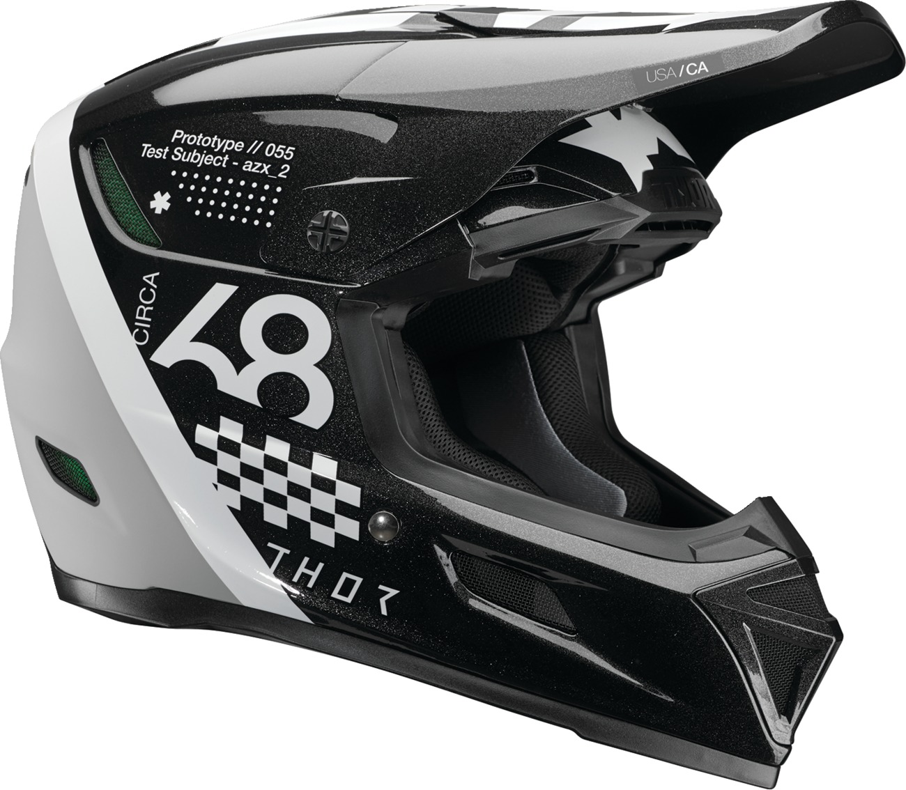 Thor Reflex Sport Riot MIPS Helmet Black/White Medium - MIPS helmet with Koroyd tech and safety features - Click Image to Close