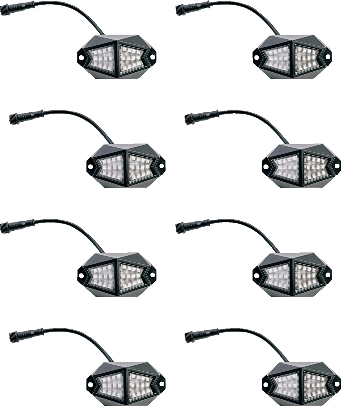 Led Rock Light 8 Pod - Click Image to Close