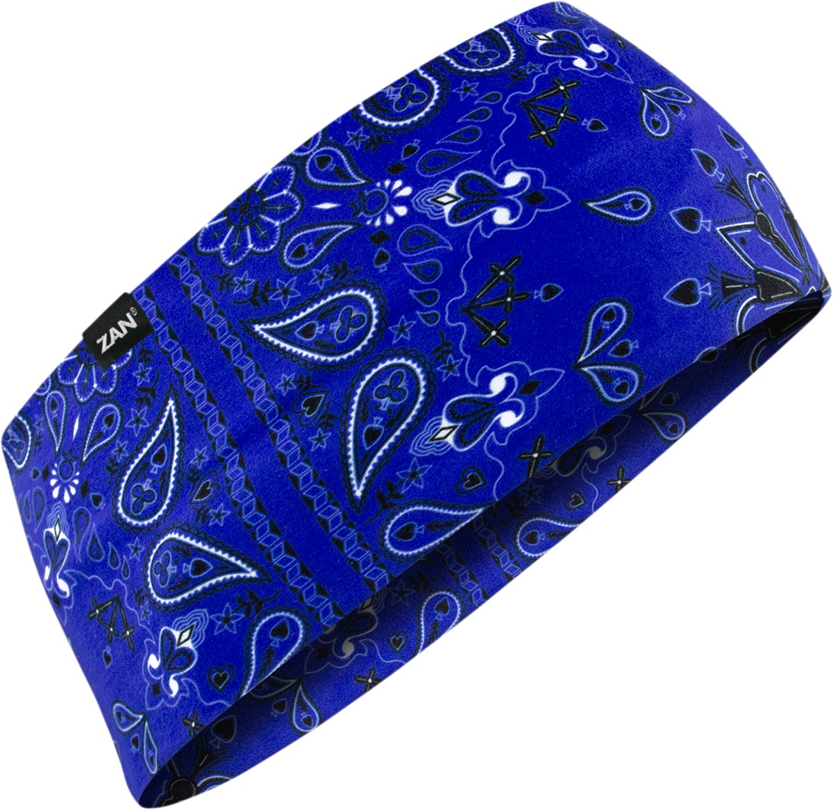 SportFlexT Headband - Headband Sptflx Nvy Paisley - Click Image to Close