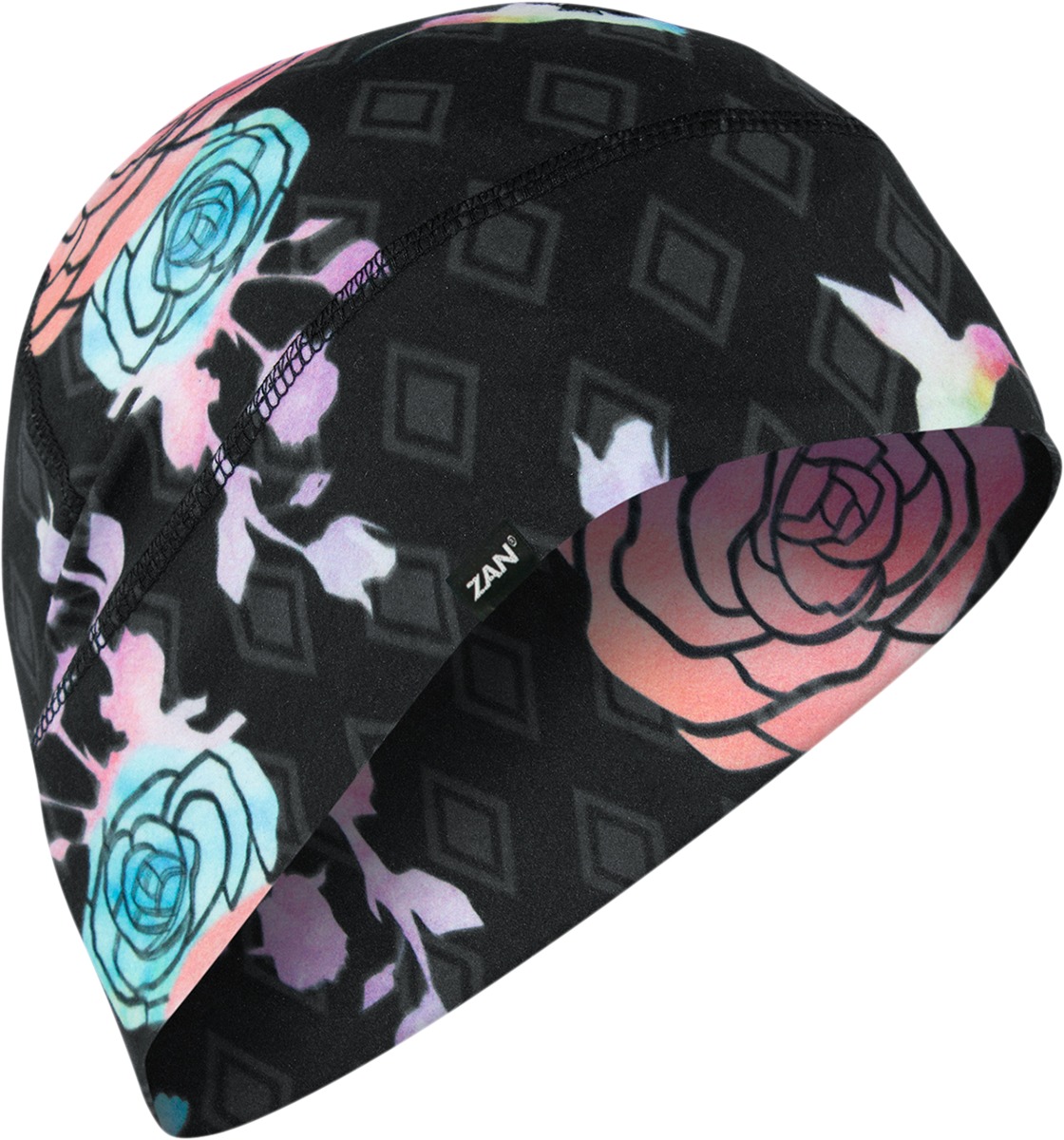 SportFlexT Beanie/Helmet Liner - Beanie Sptflx Irid Floral - Click Image to Close