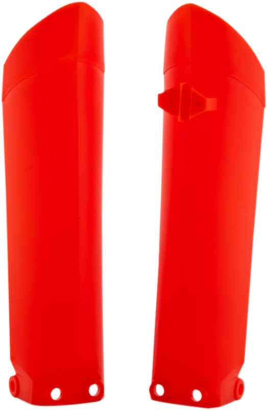 Lower Fork Cover Set - Flo-Orange - Fits 2013-2017 KTM 85 SX 17/14 & 2013 KTM 85 SX 19/16 - Click Image to Close