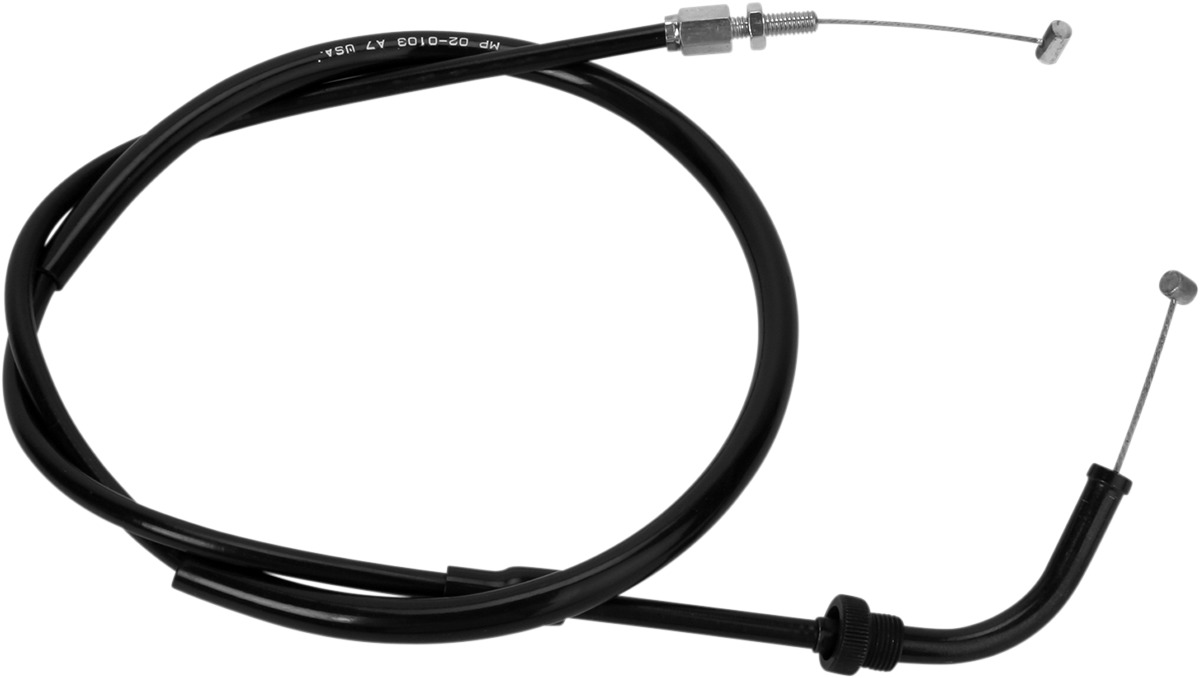 Throttle Push Cables - Throttle Push Cab Hon Bk Vinyl - Click Image to Close