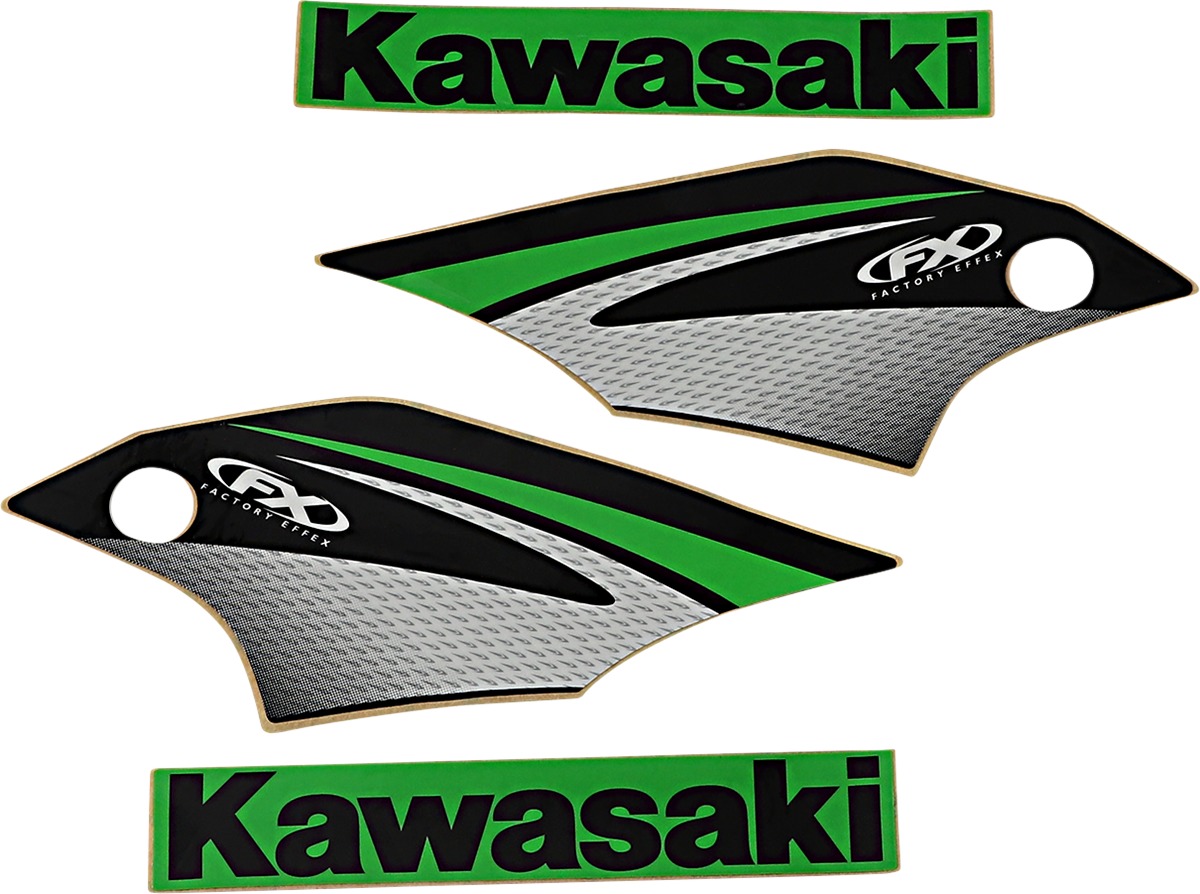 Factory Look Tank / Shroud Graphics - 2007 Style - For 06-08 Kawasaki KX250F/450F - Click Image to Close