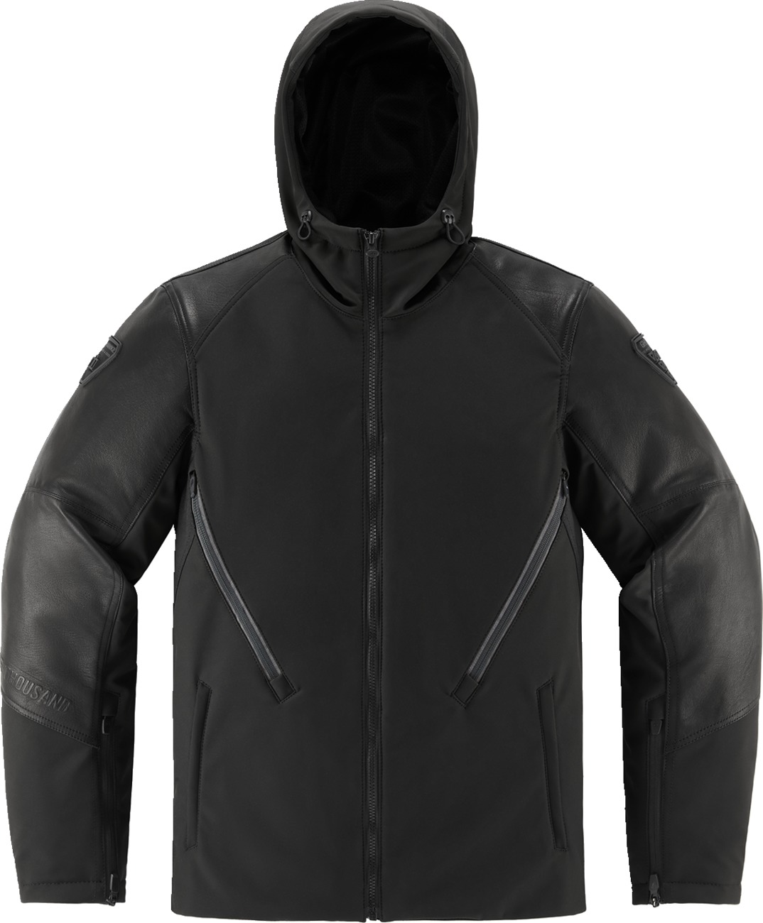 ICON Basehawk2 Jacket Black Men's 2XL - Black, Men's 2XL riding jacket - Click Image to Close