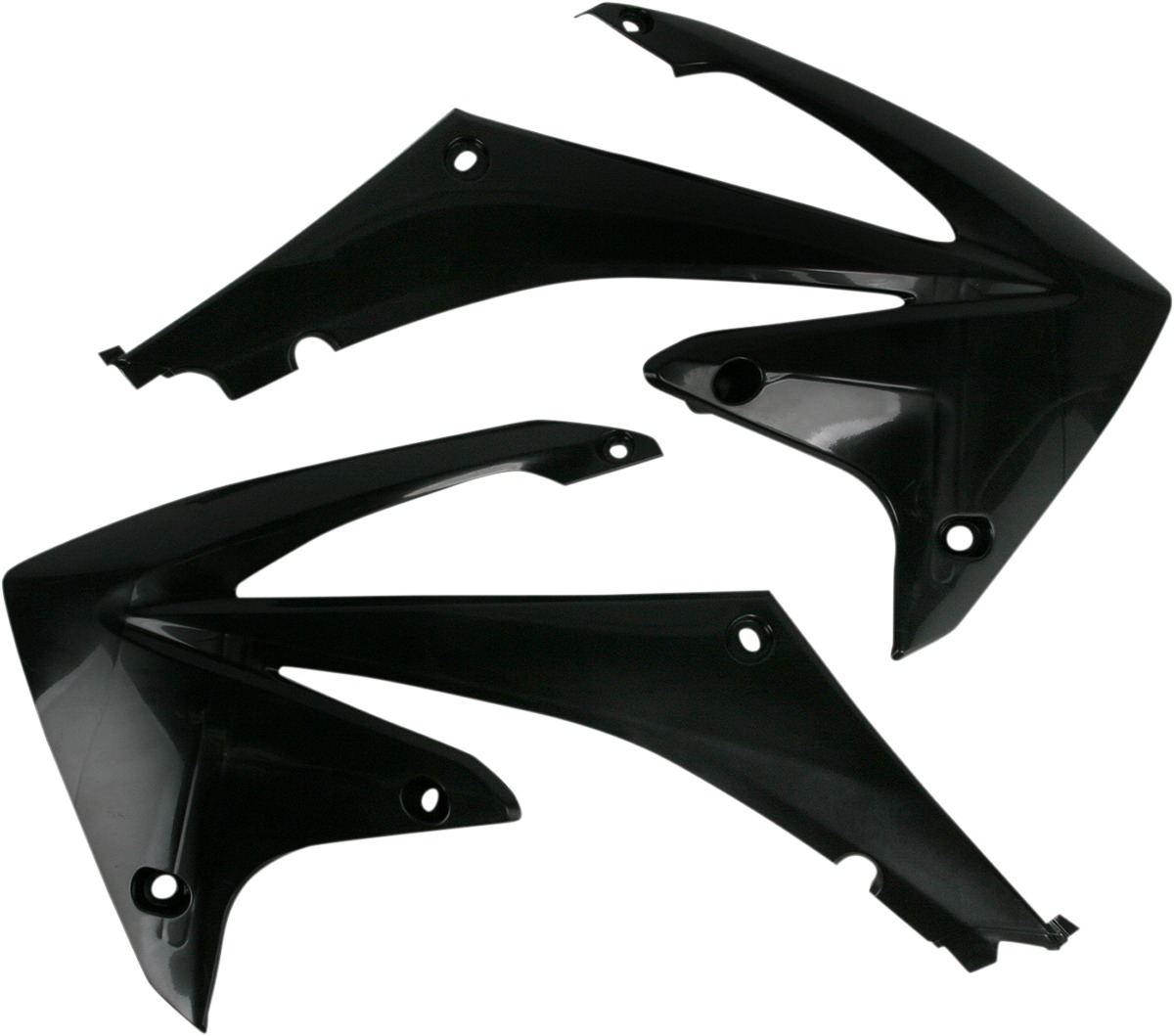 Radiator Shrouds - Black - For 09-12 Honda CRF450R 10-13 CRF250R - Click Image to Close