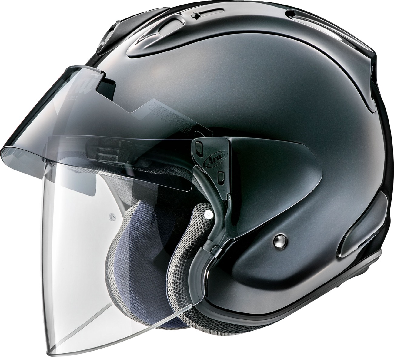 Arai Ram-X Helmet XS Diamond Black - Open-face helmet with Pro Shade System - Click Image to Close