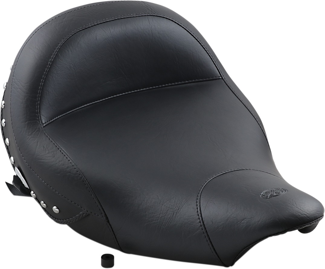 Concho Studded Vinyl Solo Seat Black Back 1.5" - Click Image to Close