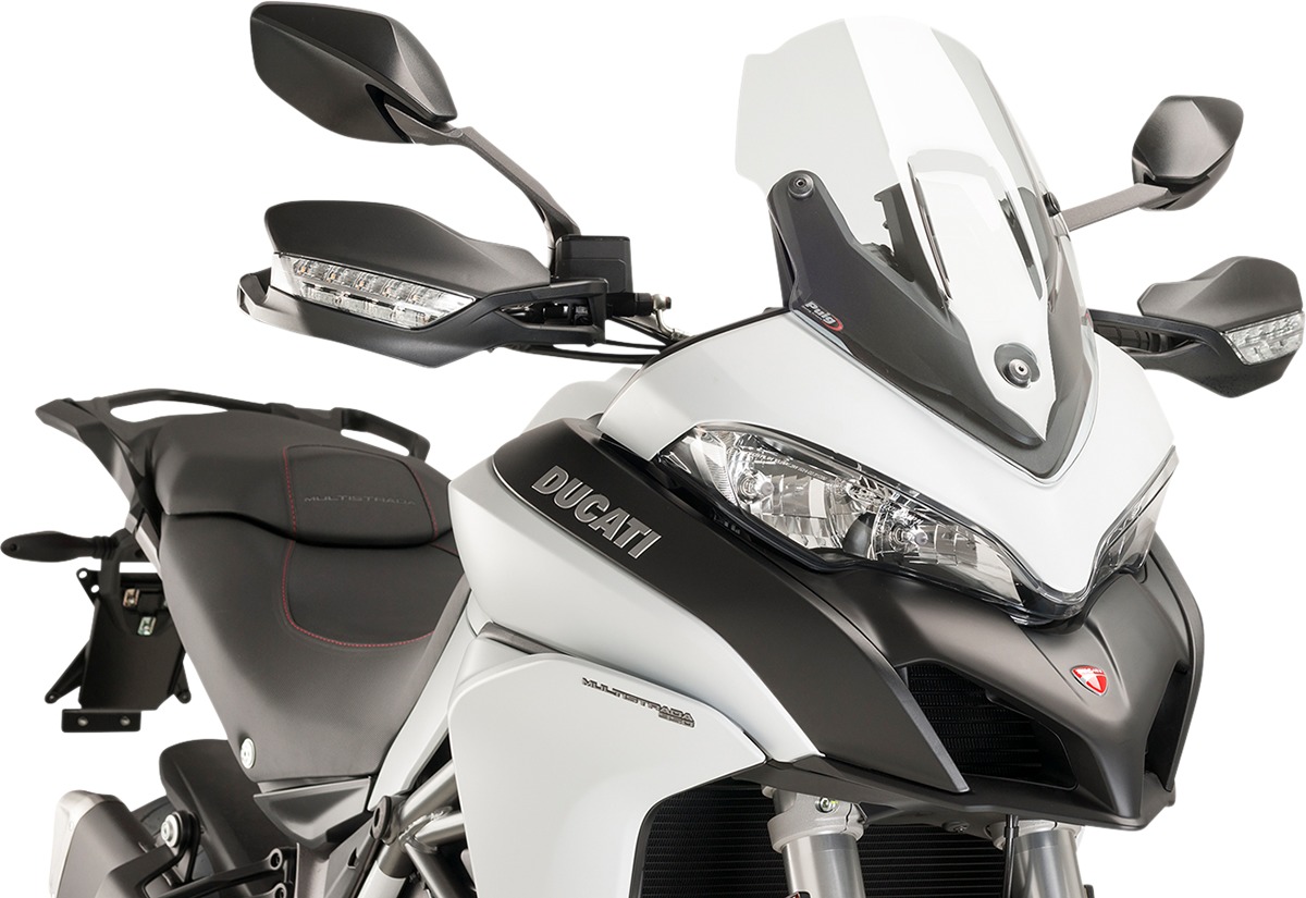 Clear Racing Windscreen - For 15-19 Ducati Multistrada - Click Image to Close