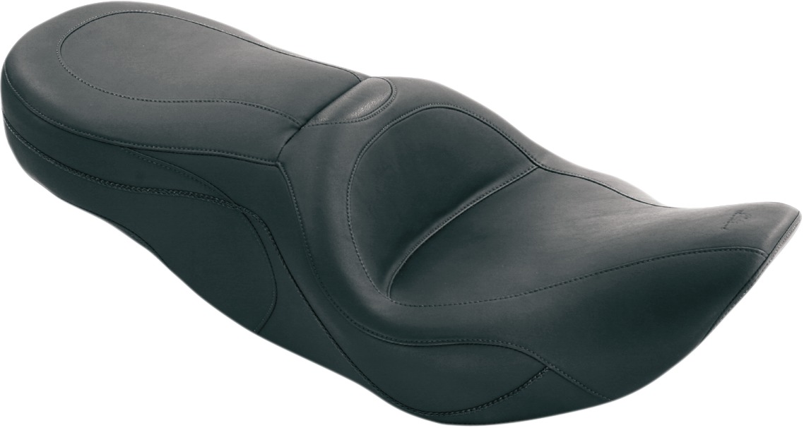 Sport Touring Plain Vinyl 2-Up Seat - For 97-07 Harley FLHR FLHX - Click Image to Close