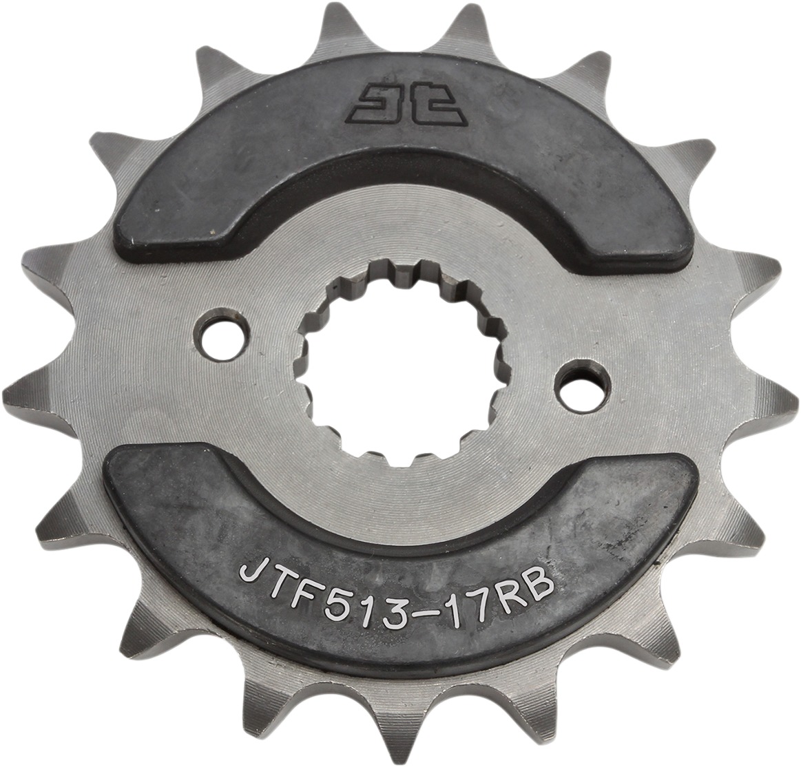 Front Steel Countershaft Sprocket w/ Rubber Damper - 17 Tooth 530 - Click Image to Close