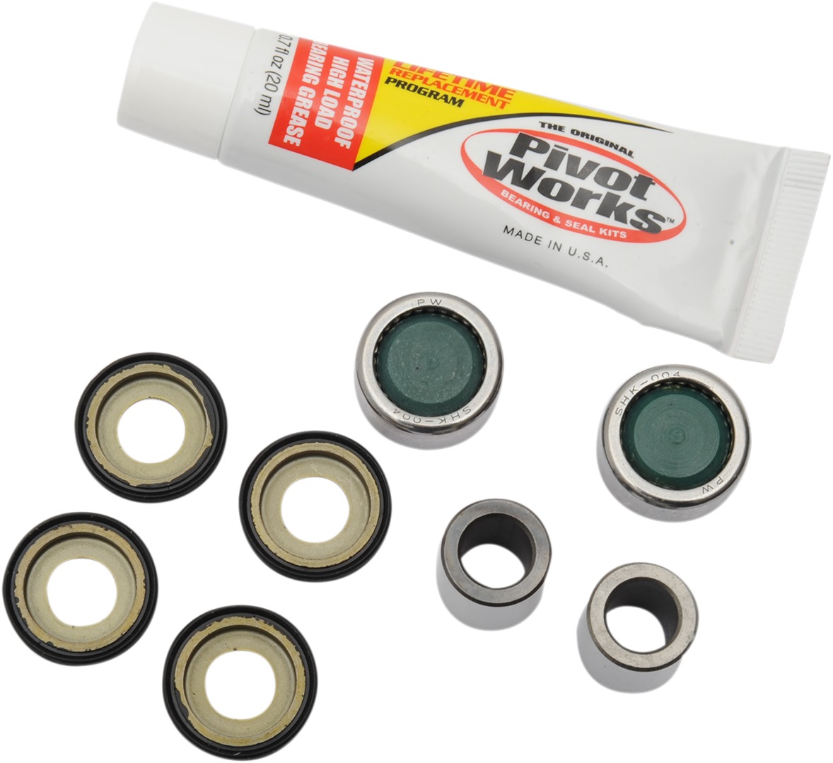 Rear Shock Bearing Kit - For 89-04 Kawasaki KX125 KX250 KX500 - Click Image to Close