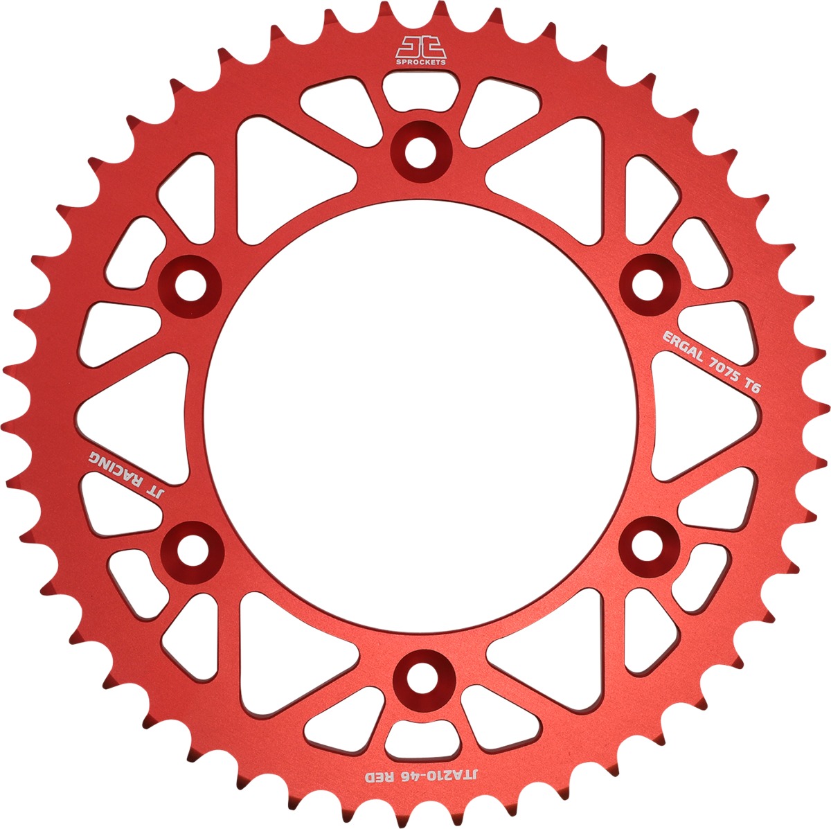 Red Aluminum Rear Sprocket - 46 Tooth 520 - For Honda CR/F XR & Beta RR - Click Image to Close