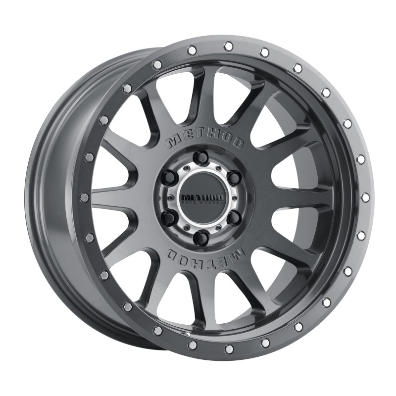 MR605 NV 20x10 -24mm Offset 6x5.5 106.25mm CB Gloss Titanium Wheel - Click Image to Close