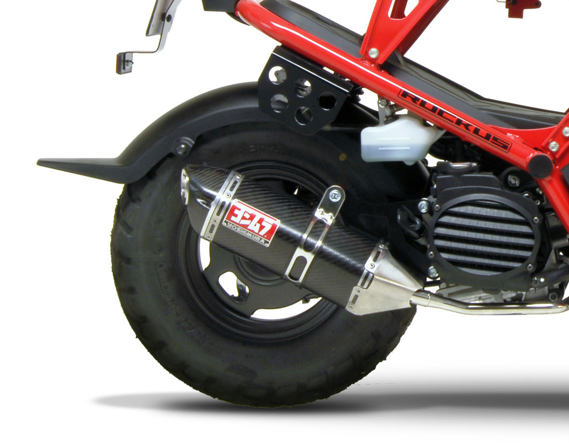 Race TRC Carbon Fiber Stainless Steel Full Exhaust - For 03-21 Honda NPS50 Ruckus - Click Image to Close