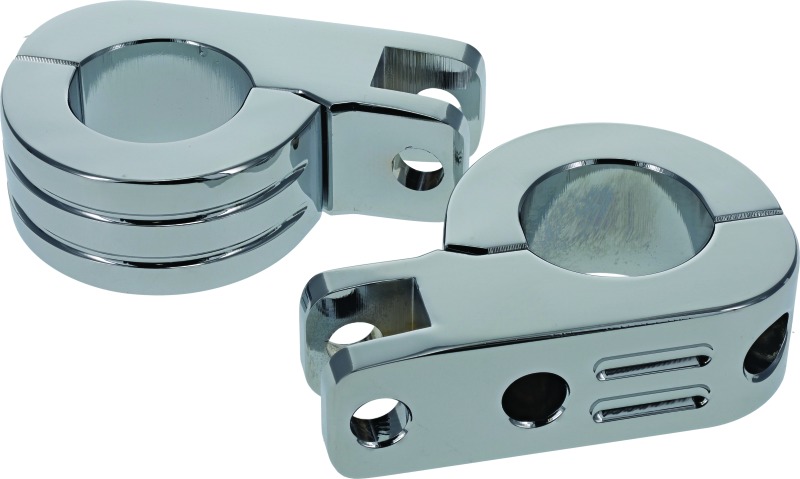 Bikers Choice Billet Hwy Peg Mounts Chrome - Click Image to Close