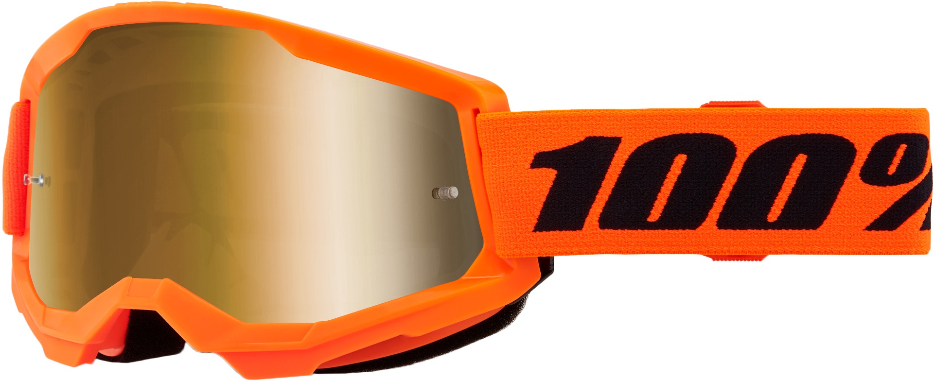 Strata 2 Orange Goggles - Gold Mirror Lens - Click Image to Close